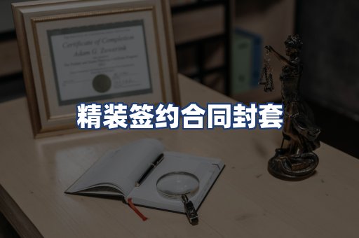 精装签约合同封套
